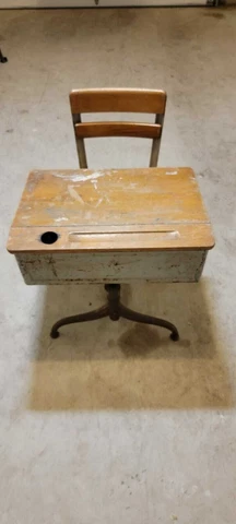 Antique Wood School Desks thumbnail