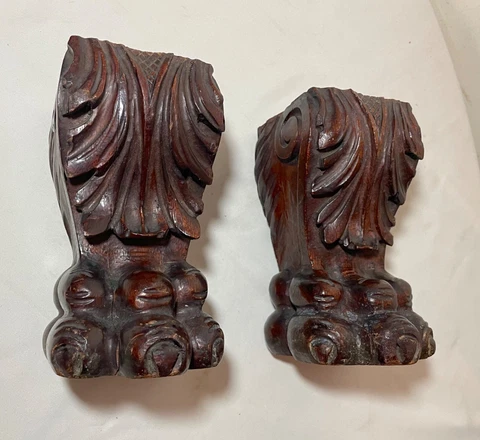 Antique Wood Table Legs thumbnail