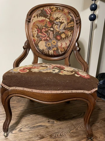 Antique Wool Chairs thumbnail