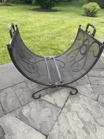 Antique Wrought Iron Andirons thumbnail