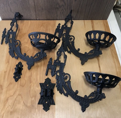Antique Wrought Iron Sconces thumbnail
