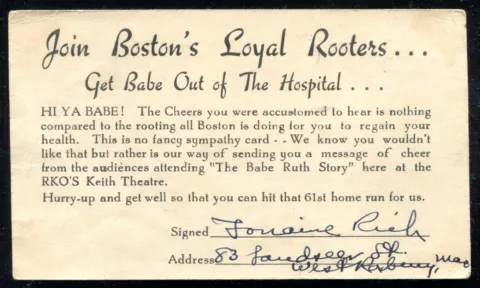 Babe Ruth Postcards thumbnail