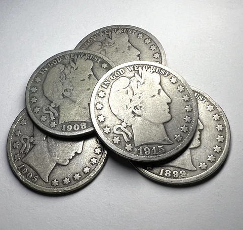 Barber Half Dollars thumbnail