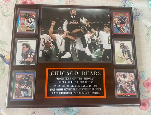 Chicago Bears Plaques