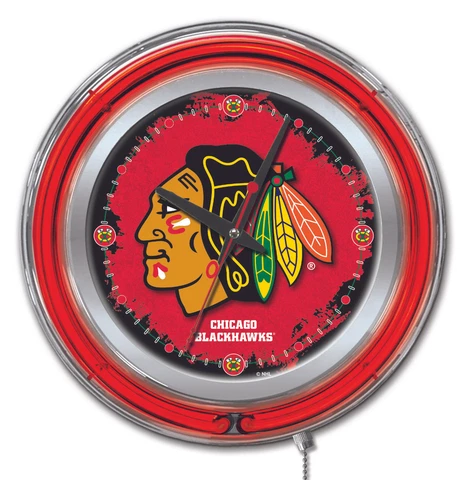 Chicago Blackhawks Clocks thumbnail