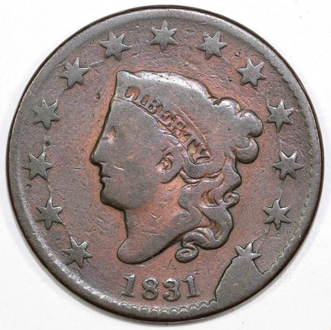 Coronet Head Large Cents thumbnail
