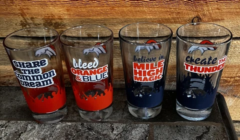 Denver Broncos Glasses