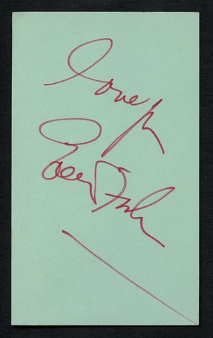 Eddie Fisher Autographs