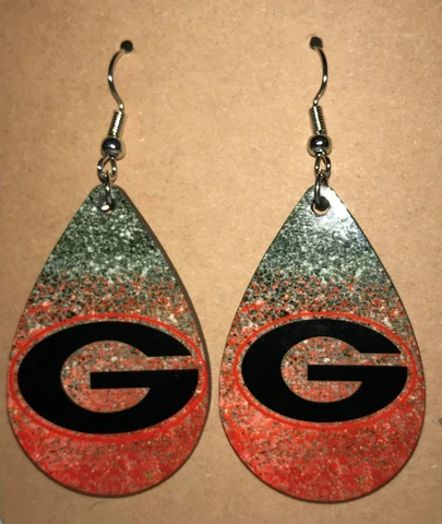 Georgia Bulldogs Earrings thumbnail