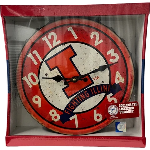 Illinois Fighting Illini Clocks