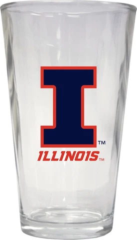 Illinois Fighting Illini Glasses
