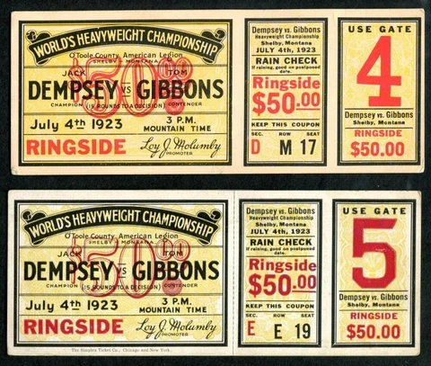 Jack Dempsey Tickets thumbnail