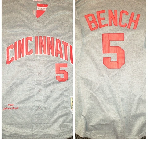 Johnny Bench Jerseys thumbnail