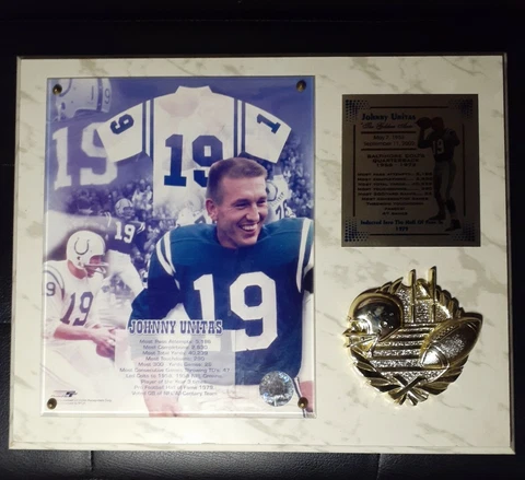Johnny Unitas Plaques
