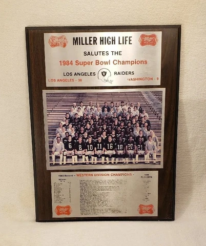 Los Angeles Raiders Plaques