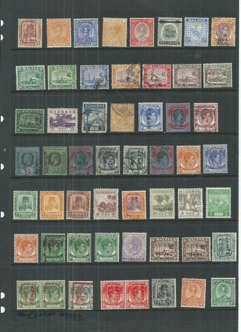 Malaya, Straits Settlements Stamps thumbnail