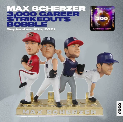 Max Scherzer Bobbleheads thumbnail