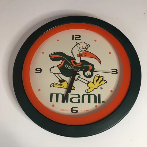 Miami Hurricanes Clocks thumbnail