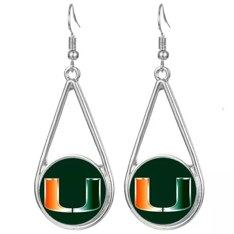Miami Hurricanes Earrings thumbnail
