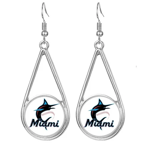 Miami Marlins Earrings thumbnail