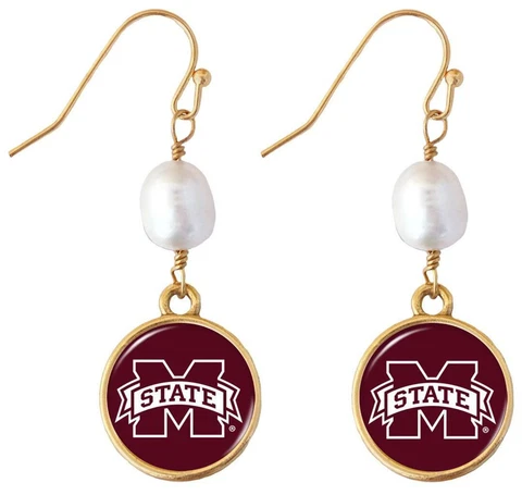 Mississippi State Bulldogs Earrings thumbnail
