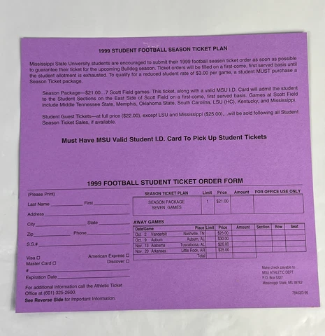 Mississippi State Bulldogs Tickets thumbnail