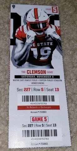 NC State Wolfpack Tickets thumbnail