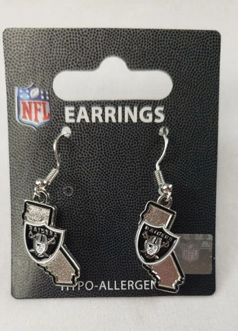 Oakland Raiders Earrings
