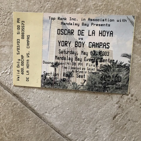 Oscar De La Hoya Tickets thumbnail