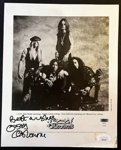 Ozzy Osbourne Autographs