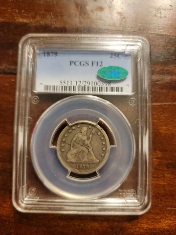 P Seated Liberty Quarters thumbnail