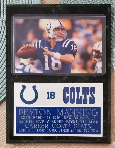 Peyton Manning Plaques
