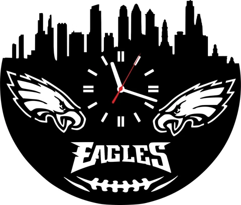 Philadelphia Eagles Clocks