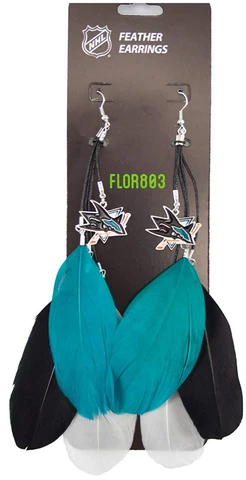 San Jose Sharks Earrings thumbnail