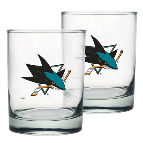San Jose Sharks Glasses thumbnail