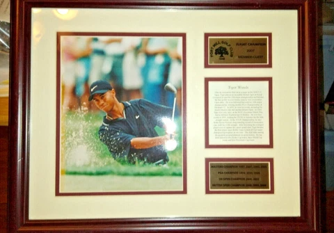 Tiger Woods Plaques