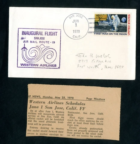 US First Flight Stamp Covers thumbnail