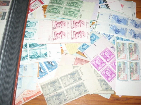 US Postal Stamp Plate Blocks & Multiples thumbnail