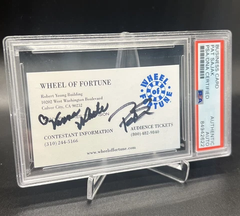 Vanna White Pat Sajak Autographs