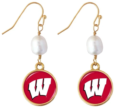 Wisconsin Badgers Earrings thumbnail