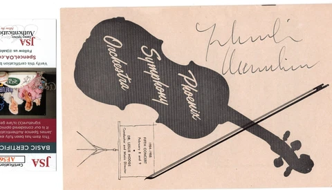 Yehudi Menuhin Autographs