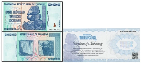Zimbabwean Paper Money